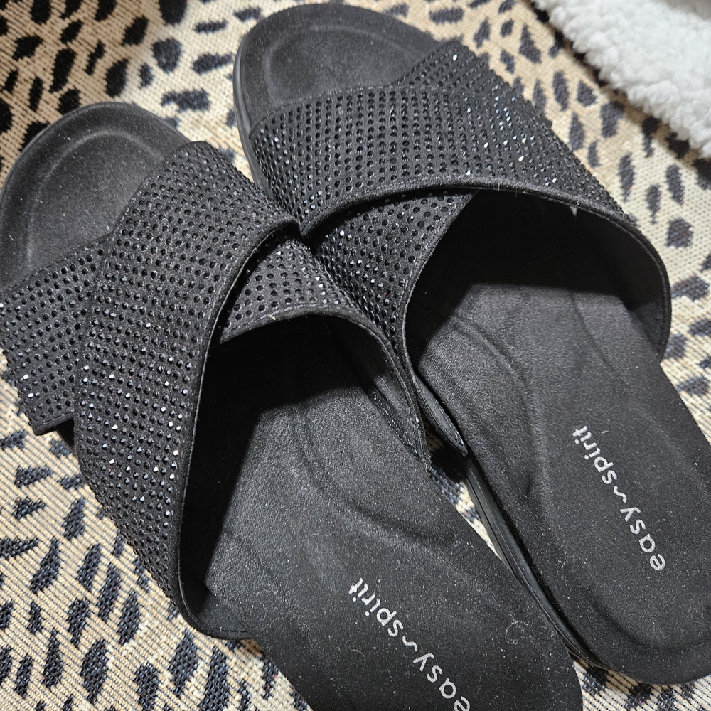 Easy Spirit Black Comfort Sandals